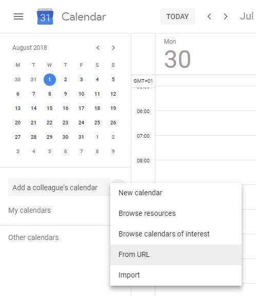 google calendar 2